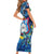 Sint Maarten Short Sleeve Bodycon Dress Sea Turtle Tropical Pattern - Wonder Print Shop