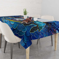 Sint Maarten Tablecloth Sea Turtle Tropical Pattern - Wonder Print Shop