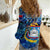 Sint Maarten Women Casual Shirt Sea Turtle Tropical Pattern - Wonder Print Shop