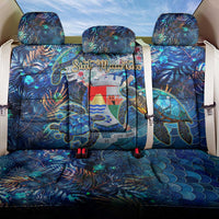Sint Eustatius Back Car Seat Cover Sea Turtle Tropical Pattern