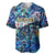 Sint Eustatius Baseball Jersey Sea Turtle Tropical Pattern