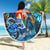 Sint Eustatius Beach Blanket Sea Turtle Tropical Pattern