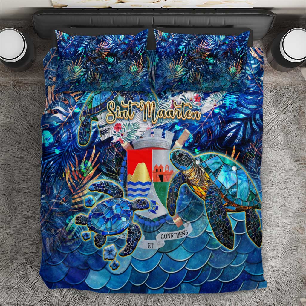 Sint Eustatius Bedding Set Sea Turtle Tropical Pattern
