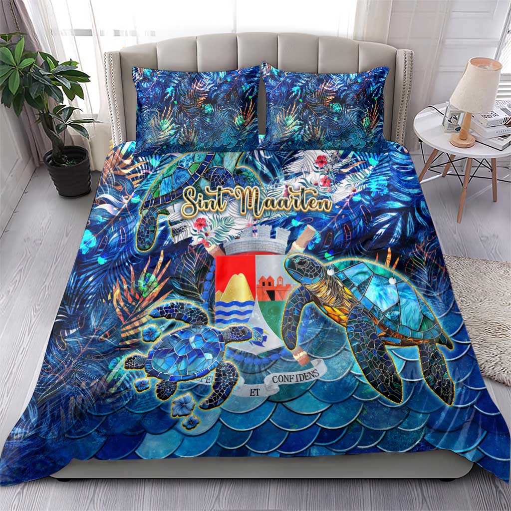 Sint Eustatius Bedding Set Sea Turtle Tropical Pattern