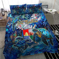 Sint Eustatius Bedding Set Sea Turtle Tropical Pattern