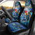Sint Eustatius Car Seat Cover Sea Turtle Tropical Pattern