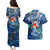 Sint Eustatius Couples Matching Puletasi and Hawaiian Shirt Sea Turtle Tropical Pattern