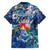 Sint Eustatius Family Matching Long Sleeve Bodycon Dress and Hawaiian Shirt Sea Turtle Tropical Pattern