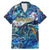 Sint Eustatius Family Matching Mermaid Dress and Hawaiian Shirt Sea Turtle Tropical Pattern