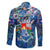 Sint Eustatius Family Matching Mermaid Dress and Hawaiian Shirt Sea Turtle Tropical Pattern