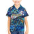 Sint Eustatius Family Matching Mermaid Dress and Hawaiian Shirt Sea Turtle Tropical Pattern