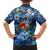 Sint Eustatius Family Matching Off The Shoulder Long Sleeve Dress and Hawaiian Shirt Sea Turtle Tropical Pattern