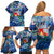 Sint Eustatius Family Matching Off Shoulder Short Dress and Hawaiian Shirt Sea Turtle Tropical Pattern - Wonder Print Shop