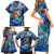 Sint Eustatius Family Matching Short Sleeve Bodycon Dress and Hawaiian Shirt Sea Turtle Tropical Pattern - Wonder Print Shop