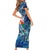 Sint Eustatius Family Matching Short Sleeve Bodycon Dress and Hawaiian Shirt Sea Turtle Tropical Pattern - Wonder Print Shop