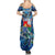 Sint Eustatius Family Matching Summer Maxi Dress and Hawaiian Shirt Sea Turtle Tropical Pattern - Wonder Print Shop
