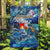 Sint Eustatius Garden Flag Sea Turtle Tropical Pattern - Wonder Print Shop