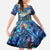 Sint Eustatius Kid Short Sleeve Dress Sea Turtle Tropical Pattern - Wonder Print Shop