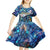Sint Eustatius Kid Short Sleeve Dress Sea Turtle Tropical Pattern - Wonder Print Shop