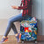 Sint Eustatius Luggage Cover Sea Turtle Tropical Pattern - Wonder Print Shop