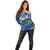 Sint Eustatius Off Shoulder Sweater Sea Turtle Tropical Pattern - Wonder Print Shop