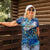 Sint Eustatius Women Polo Shirt Sea Turtle Tropical Pattern - Wonder Print Shop