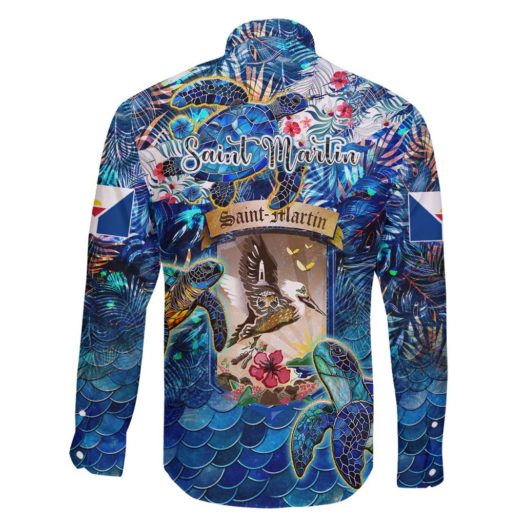 Saint Martin Family Matching Puletasi and Hawaiian Shirt Sea Turtle Tropical Pattern
