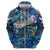 Saint Martin Hoodie Sea Turtle Tropical Pattern - Wonder Print Shop