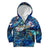 Saint Martin Kid Hoodie Sea Turtle Tropical Pattern - Wonder Print Shop