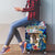 Saint Martin Luggage Cover Sea Turtle Tropical Pattern - Wonder Print Shop