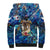 Saint Martin Sherpa Hoodie Sea Turtle Tropical Pattern - Wonder Print Shop