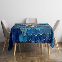 Saint Martin Tablecloth Sea Turtle Tropical Pattern - Wonder Print Shop