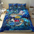 Saint Barthelemy Bedding Set Sea Turtle Tropical Pattern