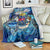 Saint Barthelemy Blanket Sea Turtle Tropical Pattern