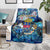 Saint Barthelemy Blanket Sea Turtle Tropical Pattern