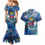 Saint Barthelemy Couples Matching Mermaid Dress and Hawaiian Shirt Sea Turtle Tropical Pattern