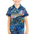 Saint Barthelemy Family Matching Off Shoulder Maxi Dress and Hawaiian Shirt Sea Turtle Tropical Pattern