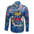 Saint Barthelemy Family Matching Puletasi and Hawaiian Shirt Sea Turtle Tropical Pattern