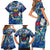 Saint Barthelemy Family Matching Short Sleeve Bodycon Dress and Hawaiian Shirt Sea Turtle Tropical Pattern