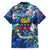 Saint Barthelemy Family Matching Summer Maxi Dress and Hawaiian Shirt Sea Turtle Tropical Pattern