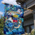 Saint Barthelemy Garden Flag Sea Turtle Tropical Pattern