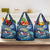 Saint Barthelemy Grocery Bag Sea Turtle Tropical Pattern