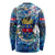 Saint Barthelemy Long Sleeve Shirt Sea Turtle Tropical Pattern