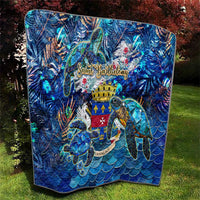 Saint Barthelemy Quilt Sea Turtle Tropical Pattern