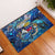 Saint Barthelemy Rubber Doormat Sea Turtle Tropical Pattern