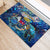Saint Barthelemy Rubber Doormat Sea Turtle Tropical Pattern