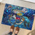 Saint Barthelemy Rubber Doormat Sea Turtle Tropical Pattern