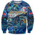 Saint Barthelemy Sweatshirt Sea Turtle Tropical Pattern