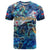 Saint Barthelemy T Shirt Sea Turtle Tropical Pattern