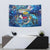 Saint Barthelemy Tapestry Sea Turtle Tropical Pattern